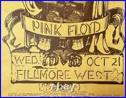 Original 1970 Pink Floyd Fillmore West BG Presents 230 Concert Poster