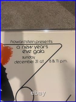 Original 1972 Bette Midler Richard Amsel Concert Poster Barry Manilow NYC 23x29