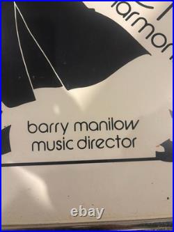 Original 1972 Bette Midler Richard Amsel Concert Poster Barry Manilow NYC 23x29