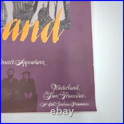 Original 1976 Poster The Last Waltz The Band Farewell Concert Winterland SF