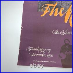 Original 1976 Poster The Last Waltz The Band Farewell Concert Winterland SF