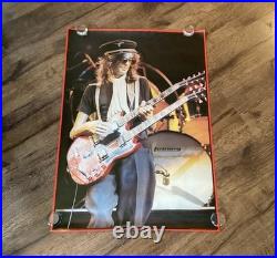 Original 1978 Jimmy Page Concert Led Zeppelin Big O Poster Printed In England