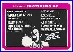 Original 1978 SEX PISTOLS, BAY CITY ROLLERS, TINA TURNER, BS&T Concert Handbill
