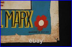 Original 1981 Cuban Original Concert Silkscreen Poster. Karl Marx Theater. Salsita