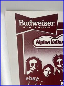 Original 1982 Grateful Dead Alpine Valley Concert Poster