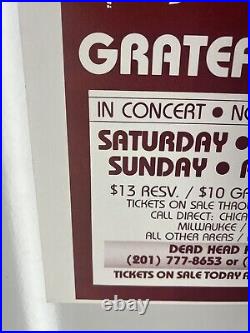 Original 1982 Grateful Dead Alpine Valley Concert Poster