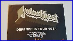 Original 1984 Judas Priest Defenders Tour Concert Poster Long Beach CA 13 x 20