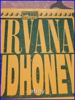 Original 1991 Nirvana Mudhoney Concert Poster 11x17 Cobain offest print PSC