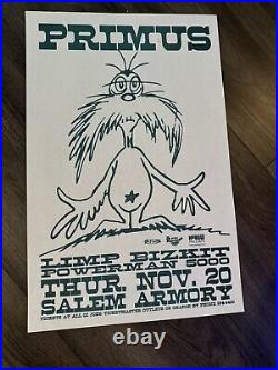 Original 1997 Primus Limp Bizkit Concert Poster Flyer 11 x 17 offset Durst PSC