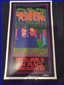 Original AE- The Smashing Pumpkins-Vancouver Jan 1996 Poster-Signed Bob Masse