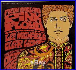 Original BG90 PINK FLOYD Fillmore Auditorium concert poster 1967 NICE
