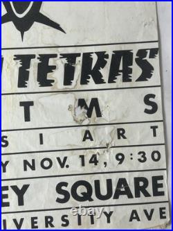 Original Bush Tetras Berkeley Square 1981 Concert Poster VKTMS Quasi Art Punk