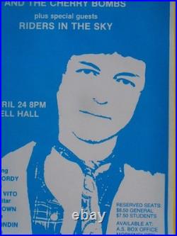 Original Concert Poster 1973-rodney Crowell Ucsb-vince Gill Guitar 18 Years Old
