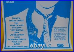 Original Concert Poster 1973-rodney Crowell Ucsb-vince Gill Guitar 18 Years Old