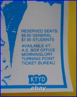 Original Concert Poster 1973-rodney Crowell Ucsb-vince Gill Guitar 18 Years Old