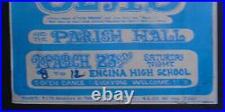 Original Concert Poster Encina High School-sacramento-glad-parish Hall-3-23-1968