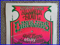 Original Concert Poster Gary Ewing-art Dinosaurs-pine St Theater-posted At Venue