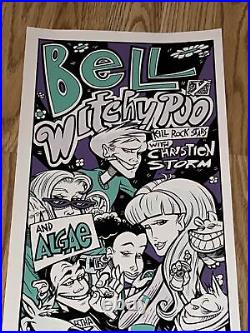 Original Concert Poster OK Hotel Seattle Washington Algae Bell Witchy Poo 1997