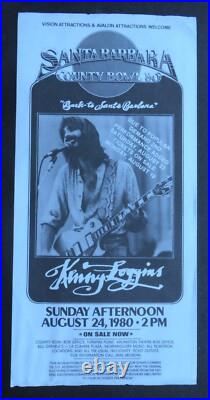Original Concert Poster-kenny Loggins Back To Santa Barbara-sb Bowl Aug 24,1980 Original Concert Poster-kenny Loggins Back To Santa Barbara-sb Bowl Aug 24,1980