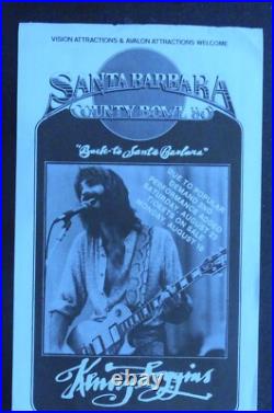 Original Concert Poster-kenny Loggins Back To Santa Barbara-sb Bowl Aug 24,1980 Original Concert Poster-kenny Loggins Back To Santa Barbara-sb Bowl Aug 24,1980