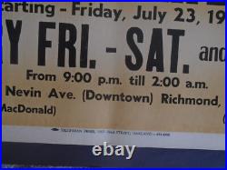 Original Concert Poster-l. C Good Rockinrobinson Ruthies-berkeley-tilghman 1971 Original Concert Poster-l. C Good Rockinrobinson Ruthies-berkeley-tilghman 1971