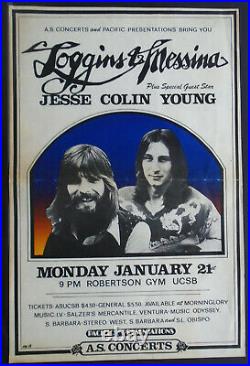 Original Concert Poster-loggins And Messina-u C Santa Barbara-rob Gym-1-21-1974