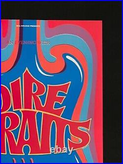 Original Dire Straits Tour Concert Poster from 1992 West Coast Run bgp 2