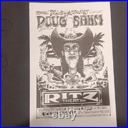 Original Doug Sahm Midnight Cowboy Ritz Downtown Concert Poster (Black & White)