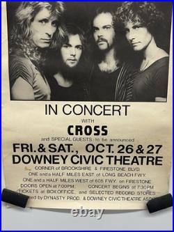 Original Facelift Cross Downey Civic Theatre Concert Poster Los Angeles Rare