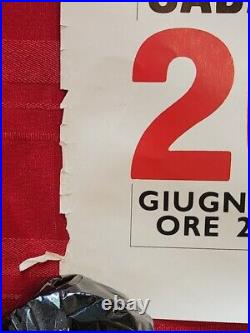 Original Frank Sinatra Arena Di Verona 1987 Concert Poster 39x26 Very Rare