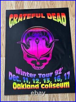 Original Grateful Dead Oakland Coliseum December 1992 Run Concert Poster