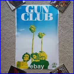 Original Gun Club Miami concert promo poster French Paris tour 1983 rare slash