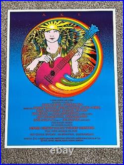 Original Jerry Garcia Concert Poster'89 Gift Center San Francisco Rick Griffin