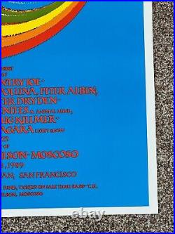 Original Jerry Garcia Concert Poster'89 Gift Center San Francisco Rick Griffin