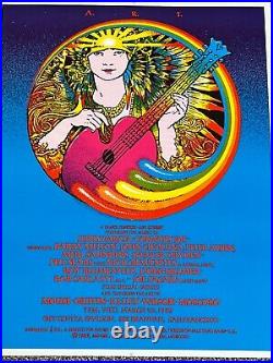 Original Jerry Garcia Concert Poster'89 Gift Center San Francisco Rick Griffin