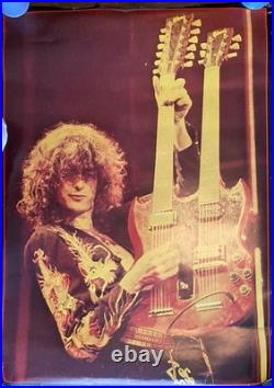 Original Jimmy Page Concert Poster Led Zeppelin -Big O Poster Printed In Eng