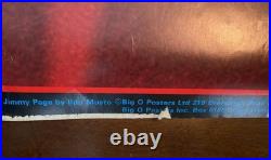 Original Jimmy Page Concert Poster Led Zeppelin -Big O Poster Printed In Eng
