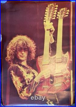 Original Jimmy Page Concert Poster Led Zeppelin -Big O Poster Printed In Eng