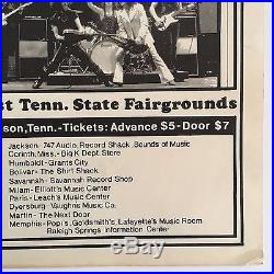 Original KISS 1974 Concert Poster 1st TOUR TN Blue Oyster Cult Nazareth Rare