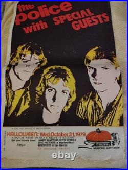 Original POLICE CONCERT POSTER AUSTIN TEXAS SIZE 11X17 INCHES
