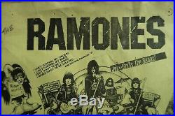 Original Ramones / Wipers 1979 Jan 3 Concert Portland Or. 17 X 11 Poster