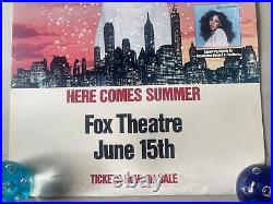 Original Rare Vintage 1977 Donna Summers Live In Concert Poster