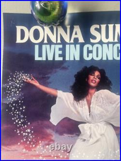 Original Rare Vintage 1977 Donna Summers Live In Concert Poster