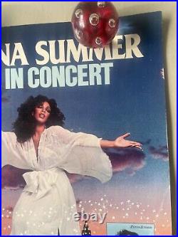 Original Rare Vintage 1977 Donna Summers Live In Concert Poster