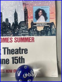 Original Rare Vintage 1977 Donna Summers Live In Concert Poster