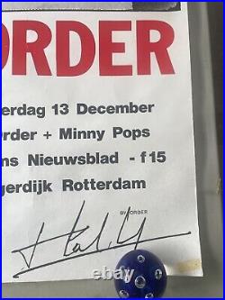 Original Rare Vintage 1980 New Order Rotterdam Holland Concert Poster