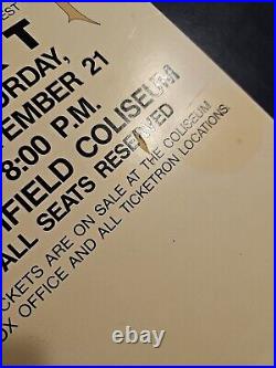 Original Richfield Coliseum Concert Poster Motley Crue Ohio 1985 READ ALL