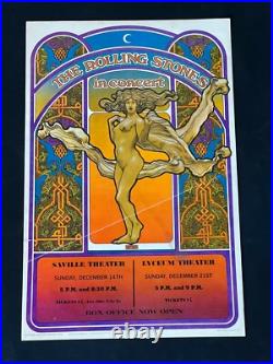 Original Rolling Stones Concert Poster from London 1969 Date Specific Rare AOR Original Rolling Stones Concert Poster from London 1969 Date Specific Rare AOR