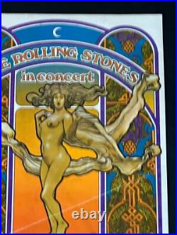 Original Rolling Stones Concert Poster from London 1969 Date Specific Rare AOR Original Rolling Stones Concert Poster from London 1969 Date Specific Rare AOR