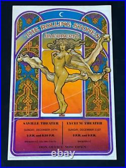 Original Rolling Stones Concert Poster from London 1969 Date Specific Rare AOR Original Rolling Stones Concert Poster from London 1969 Date Specific Rare AOR